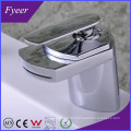 Diseño moderno de alta calidad cascada de latón lavabo grifo del fregadero (qh0701)